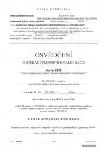 Osvědčení 26-074-M — Tepelná čerpadla a geotermální systémy