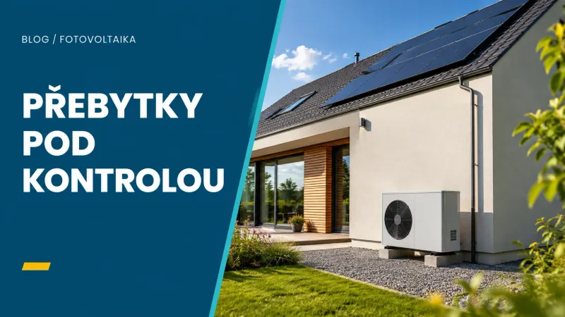 Přebytky z fotovoltaiky dnes prodáte za haléře. Baterie a tepelné čerpadlo je promění na koruny.