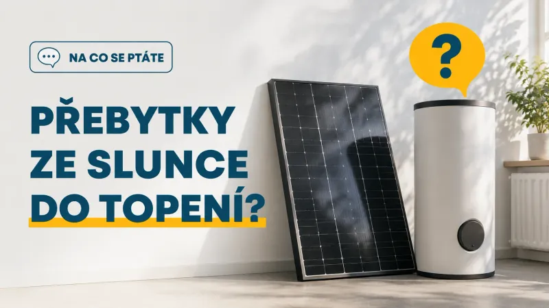 Dají se přebytky z fotovoltaiky uložit do topení?