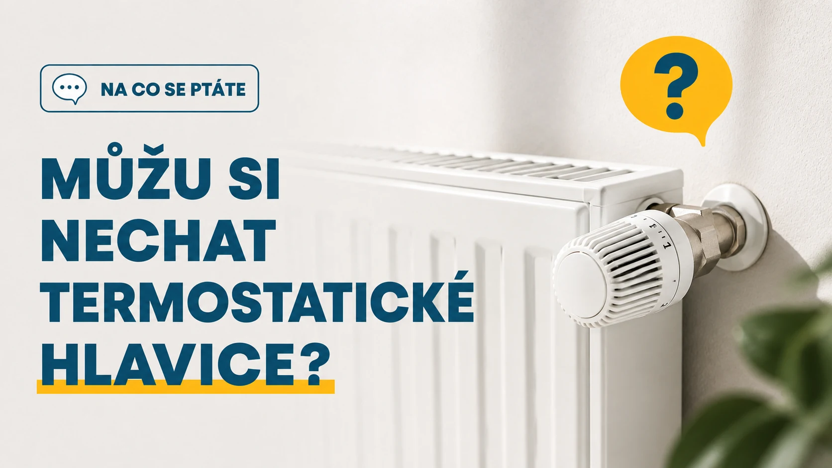 Můžu si na radiátorech nechat termostatické hlavice?