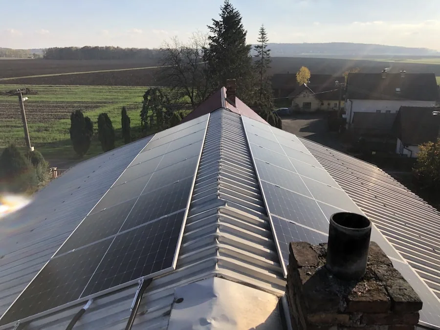 Fotovoltaická elektrárna u rodinného domu