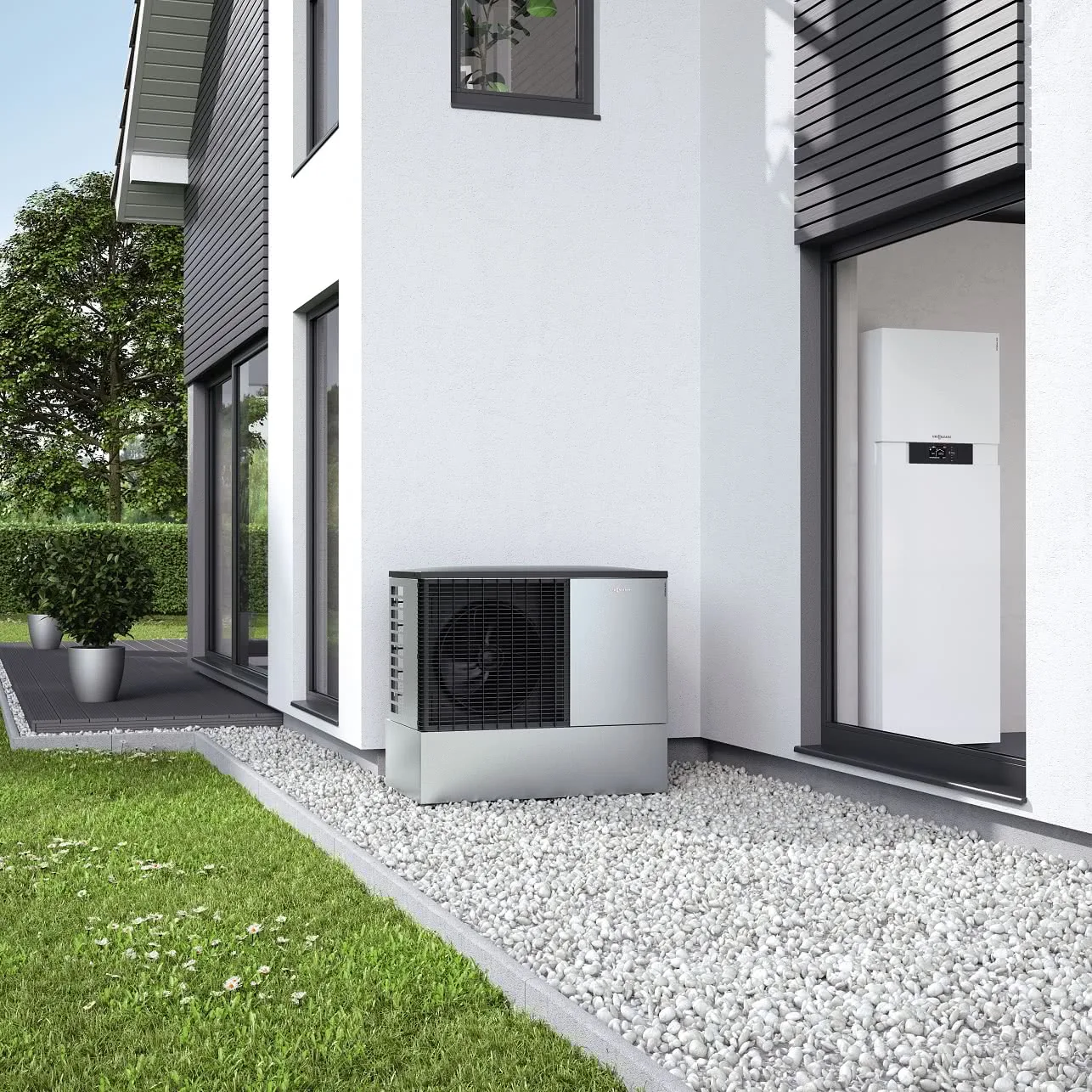Viessmann Vitocal 200-S / 222-S – instalace u domu